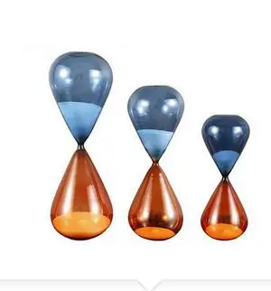 

CREATIVE GLASS HARDWARE HOURGLASS LIVING ROOM BOOKCASE OFFICE DESKTOP DECORATION COLOR ROTATING HOURGLASS TIMER HOME DECORATION