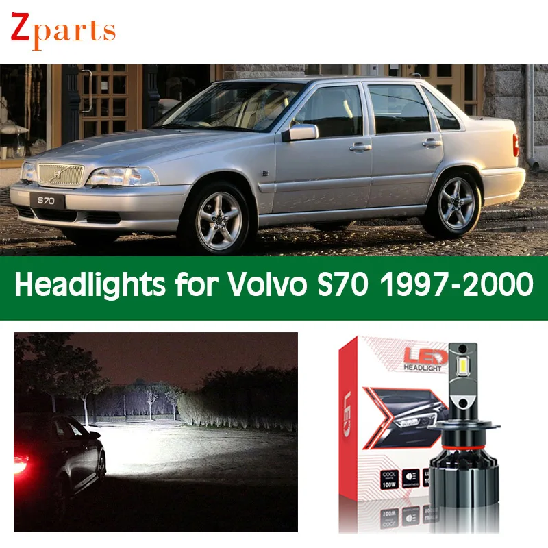 Автомобильные лампы для Volvo S70 1997 - 2000 светодиодный фары s светильник ры 10000 люмен