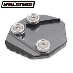 Kickstand Foot Side Stand Extension Pad Support Plate Enlarge (Titanium - no logo)