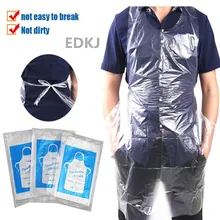 25pcs / set waterproof multifunctional painting apron men's party female dinner kitchen cooking children's disposable apron(China)