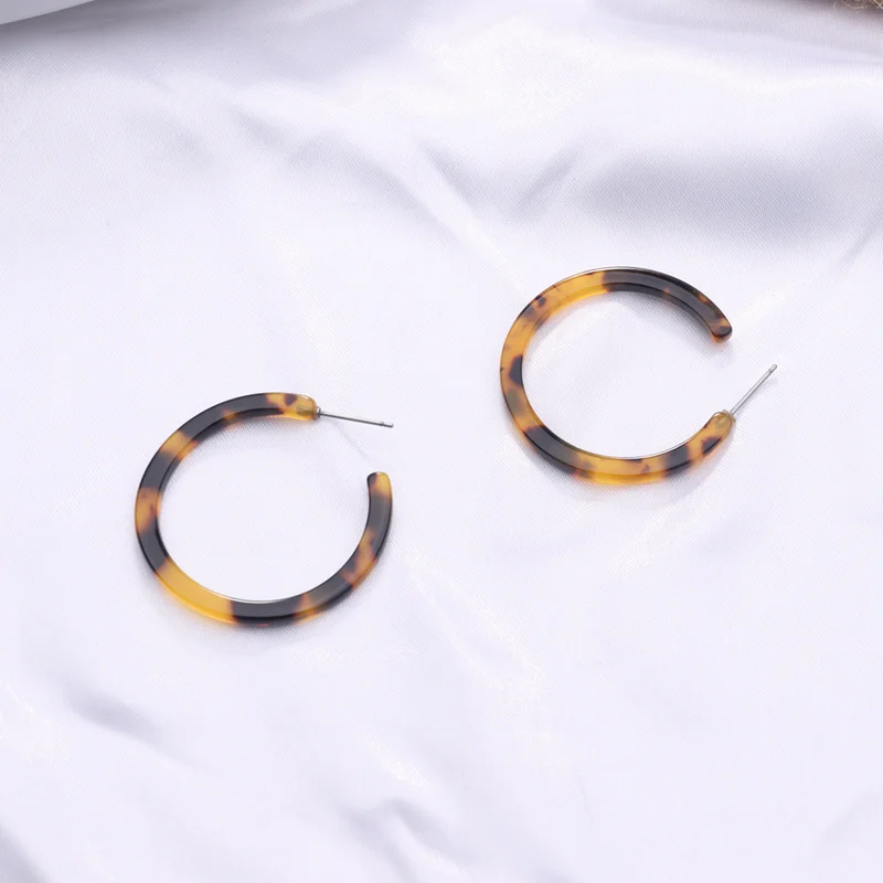Корейские винтажные полимерные акриловые массивные серьги-капельки мраморная текстура Необычные геометрические серьги-подвески большого размера bijoux femme