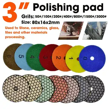 

3inch 80mm Round Sandpaper Grit 50-3000 Sanding Disk Polishing Pad Grinding Wheel Sheet Diamond Cutting Discs Woodworking