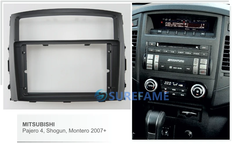 9 дюймов Автомобильная панель радио для MITSUBISHI Pajero, Shogun, Montero 2007+ набор для приборной панели переходная консоль Рамка адаптер Накладка