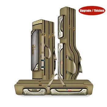 

Upgrade 2/3/4 Layer Thicken Fishing Bag Fishing Rod Pole Tools 100/120cm Waterproof Fishing Tackle Storage Case Pesca Organizer