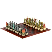 War Chess Set Stalin-Zhukov 3D Painted Chess Pieces, A Variety of Styles for You To Choose Table Games Luxury Soviet VS Germany