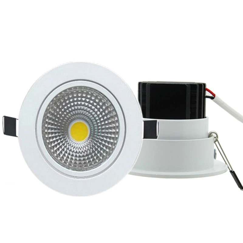 

10pcs Dimmable Led downlight light COB Ceiling Spot Light 5W 7W 9W 12W 85-265V ceiling recessed Lights Indoor Lighting