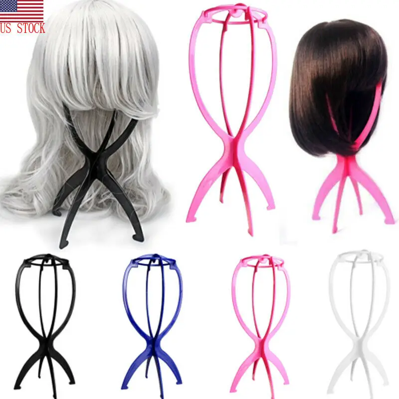 1-6Pcs Wig Display Stand Mannequin Dummy Head Hat Cap Hair Holder Stable Tool 