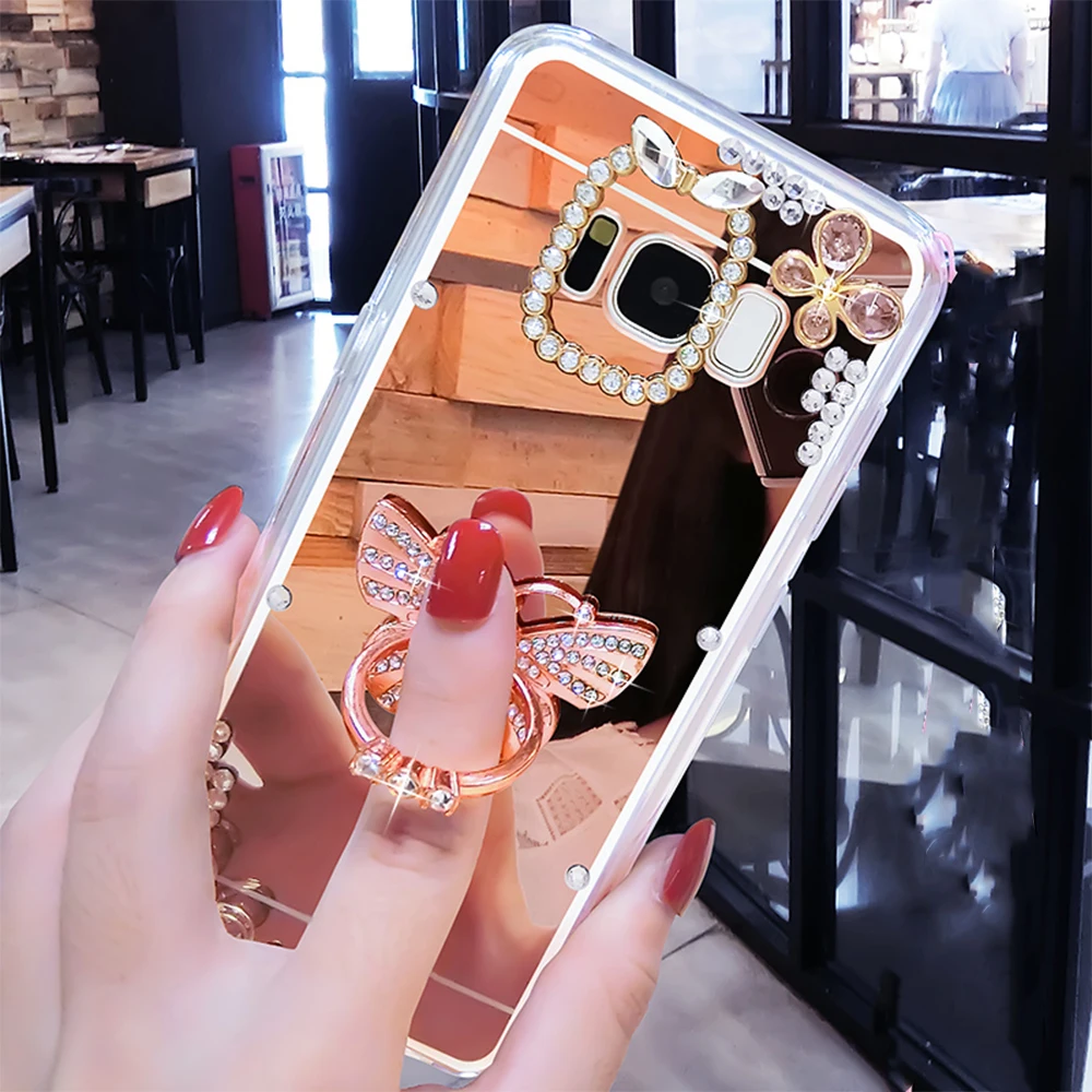 Роскошный чехол со стразами для Samsung Galaxy A70 A50 A20e A10 A6 J4 J6 плюс A8 2018 A3 A5 J3 J5 3D