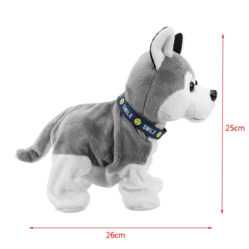 Electronic Robot Dog Sound Control Kids Plush Toy Sound Control Interactive Bark Stand Walk Electronic Toys Dog For Baby Gifts
