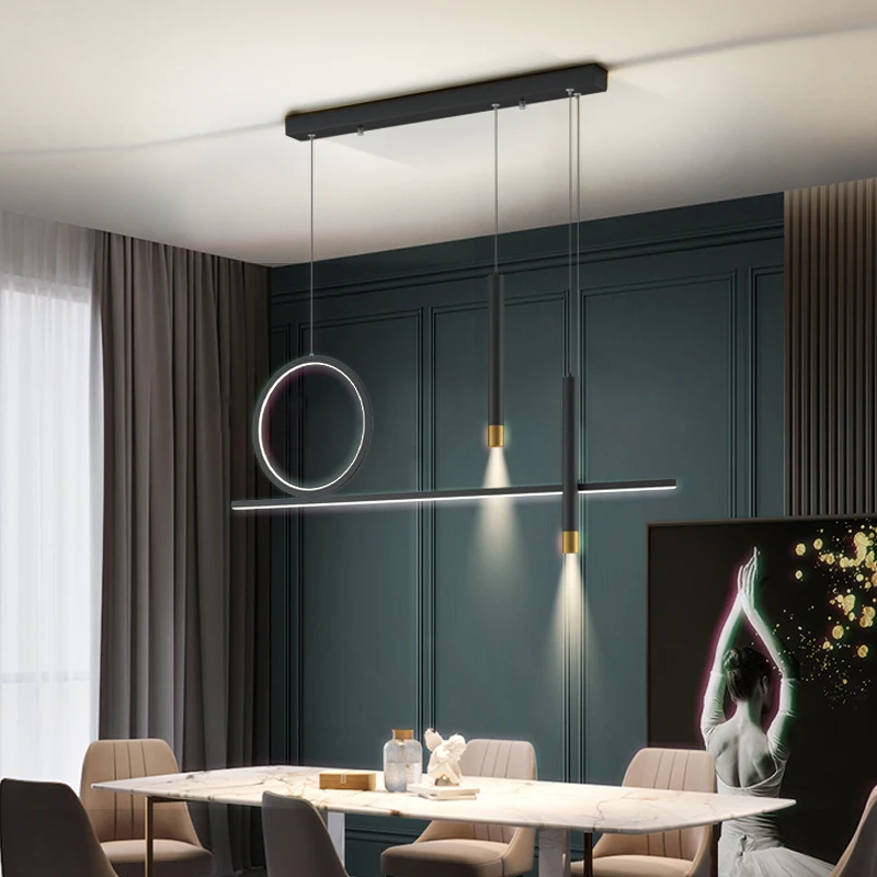 LED Chandelier Pendant Lights Nordic Home Indoor Lighting Decor Dimmable With Remote Control
