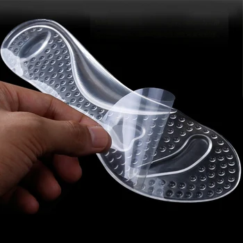 

High Heels Silicone Gel Insoles for Womens Shoes Durable & Comfortable Heel Inserts Help w/ Plantar Fasciitis Heel