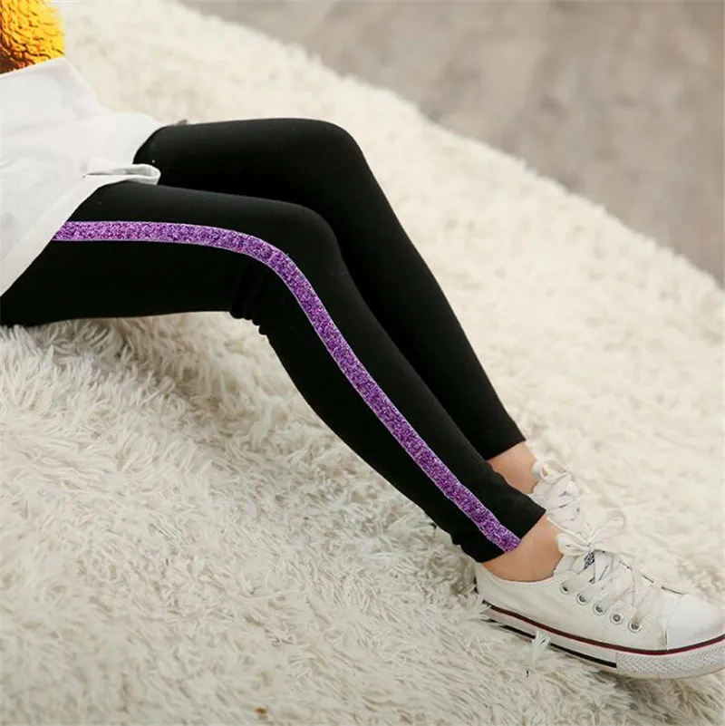 purple Weoneit/детские штаны для девочек модные леггинсы для девочек, брюки-карандаш в стиле пэчворк, детские леггинсы, штаны детские брюки верхняя одежда - Цвет: purple