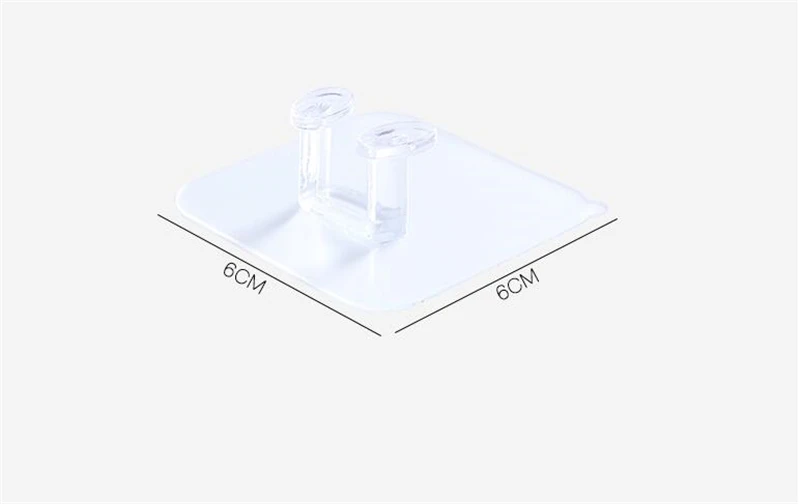 Прозрачный заглушка крюк пластиковый бесшовный Сильный мощность крючки Разъем провода кронштейн для гвоздя держатель для хранения