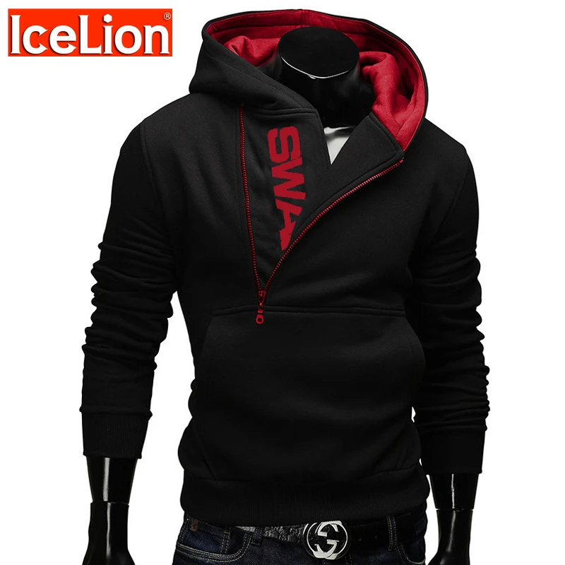 sideways zipper hoodie