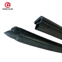 2x85 см B столб шумоизоляция Пылезащитная уплотнительная полоса отделка резина для Авто Передняя Задняя Дверь Край Звукоизоляция Уплотнительная полоса