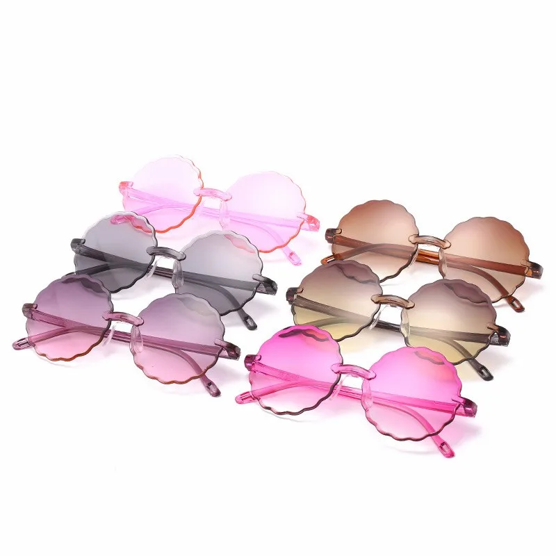 MYT_271 детские солнцезащитные очки для мальчиков и девочек, детские солнцезащитные очки, подарок, бескаркасные многоугольные детские солнцезащитные очки в стиле ретро