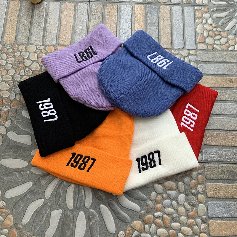 

Autumn and Winter Thin Woolen Caps Unisex Warmth Tide Brand Baotou Cap New Best-selling Street Fashion All-match Knitted Hats