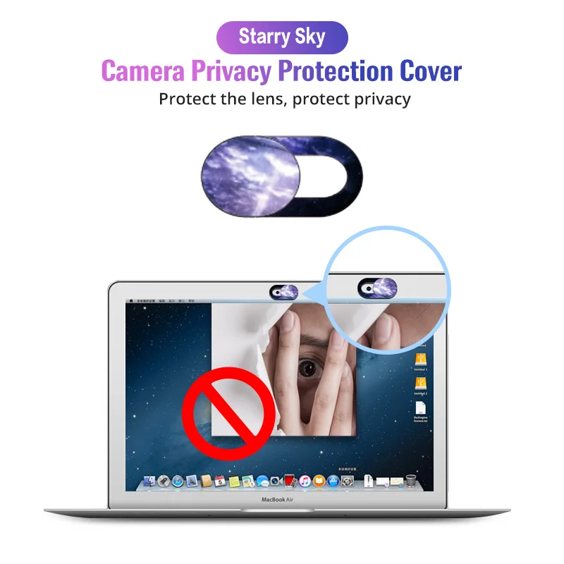 mobile camera zoom lens ANKNDO WebCam Cover Starry Sky Laptop Lens Stickers Mobile Phone Camera Antispy Slider Universal WebCam Cover Privacy Shutter zoom lens for mobile phone