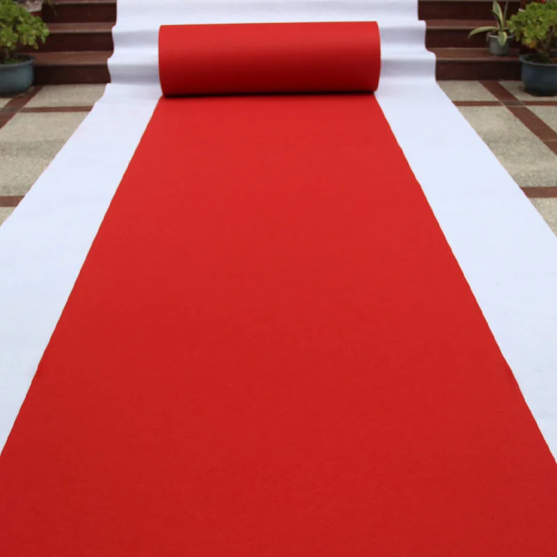 Alfombra Roja desechable para viaje, alfombra para exhibición, venta al por mayor, pasillo, escaleras, envío gratis, 1,0mm
