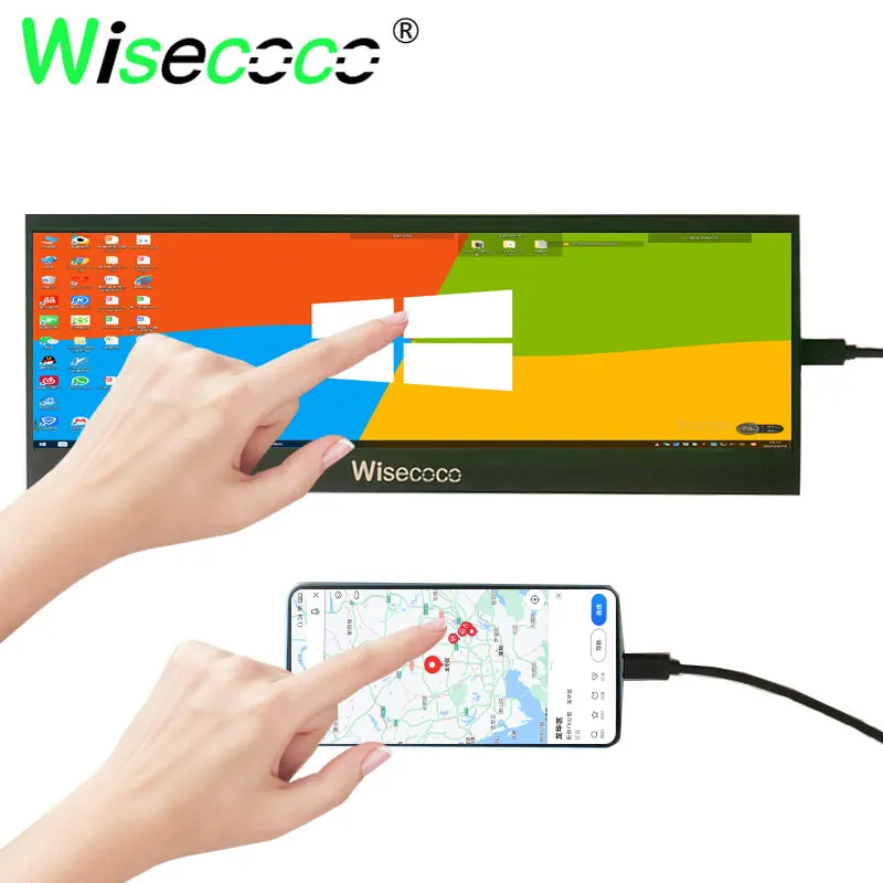 Ips Uhd 4K 14 Pollici 3840X1100 Monitor Touch A Barra Allungata Aida 64 Monitor Android Phone Monitor Lcd Raspberry Pi