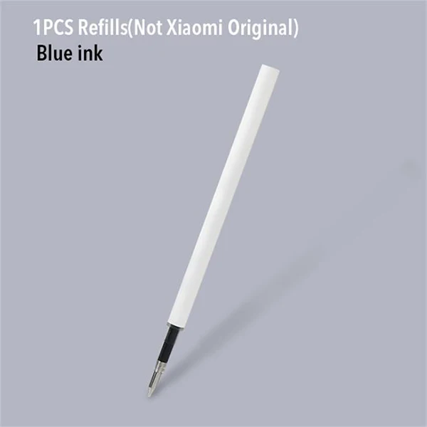 Ручка Xiao mi jia с 0,5 мм швейцарской заправкой 143 мм роликовый шариковый знак ручка mi Xio mi Sign шариковые черные чернила для ручки - Цвет: 1 Refill Blue ink