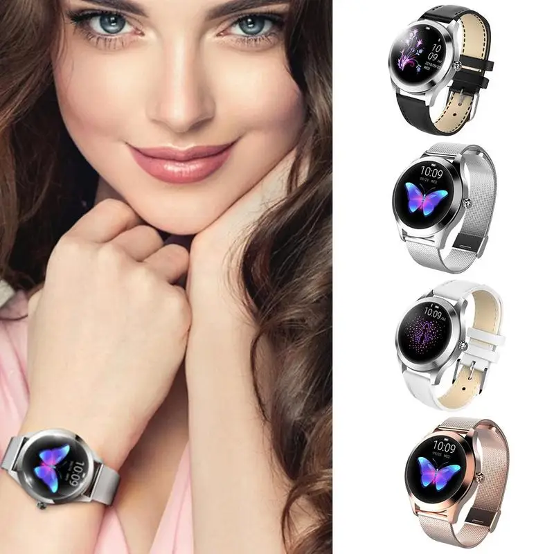 KW10 Women Smart Bracelet Heart Rate Monitoring Exercise Pedometer Waterproof Fitness Smart Band Bracelet