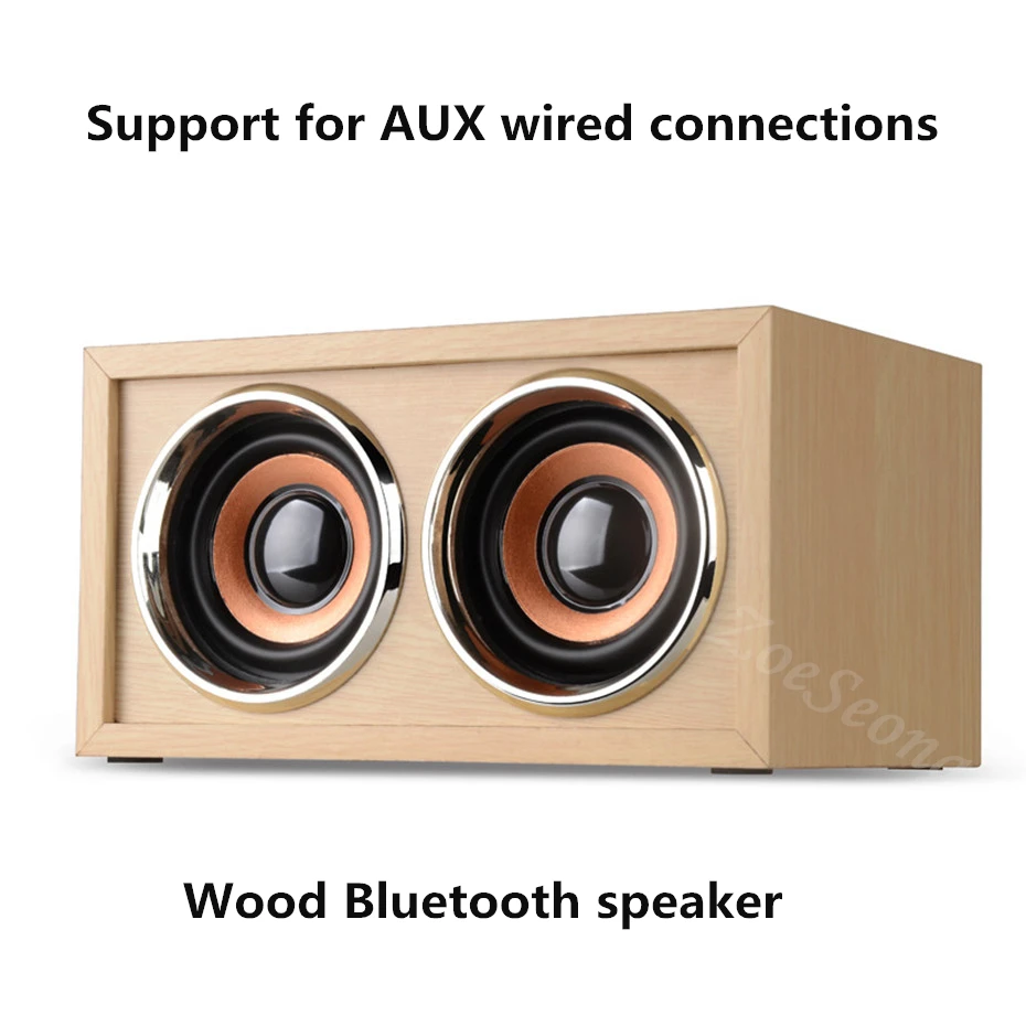 

10W Portable Wireless bluetooth Speaker Wooden Stereo mini key wooden bluetooth speaker suppot FM Radio TF Card for Phone PC