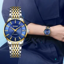 

DOM Women Mechanical Watch Fashion Stainless Steel Blue Dial Watch Luxury Waterproof Female Automatic Clock Montre Femme G-79