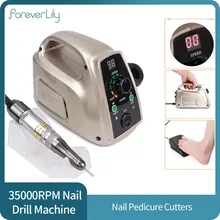 35000RPM Strong 65W Electric Nail Drill Manicure Machine Pedicure Tools Drill Bits File Nail Art Equipment Milling Cutter Sets