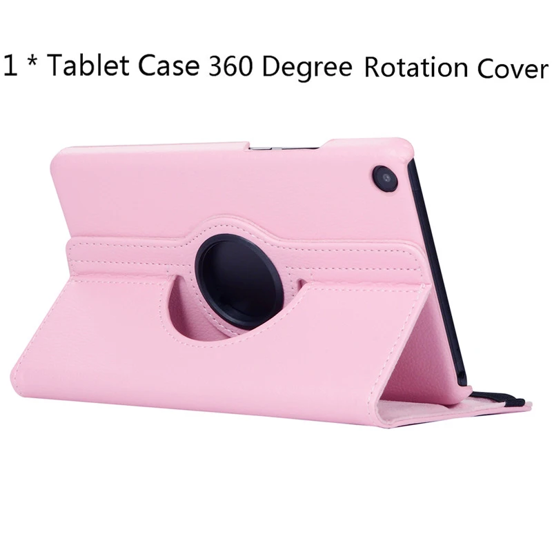 Для Xiaomi Mi Pad 4 8 чехол для планшета кожаный смарт-чехол с подставкой закаленное стекло Защита для экрана для Xiaomi Mi pad 4 8 дюймов Чехол - Цвет: Pink