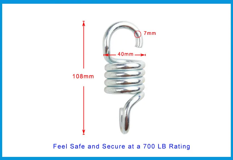 Подвесное Крепление гамак 500 фунтов поворотный крючок|hanging kit|hook hookshook springs |