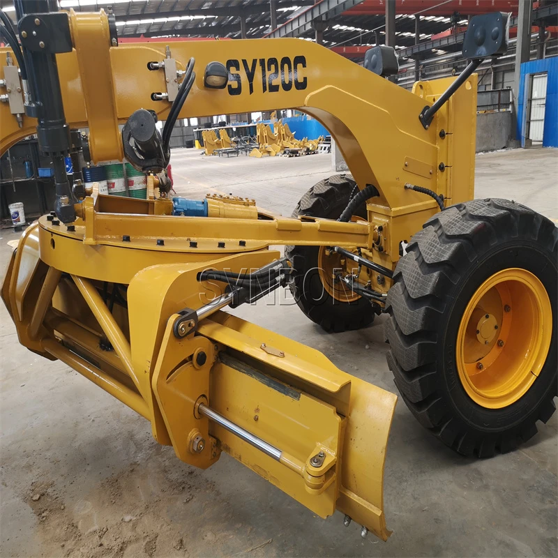 SY120C Widely Used Mini Motor Grader Factory Price Road Construction