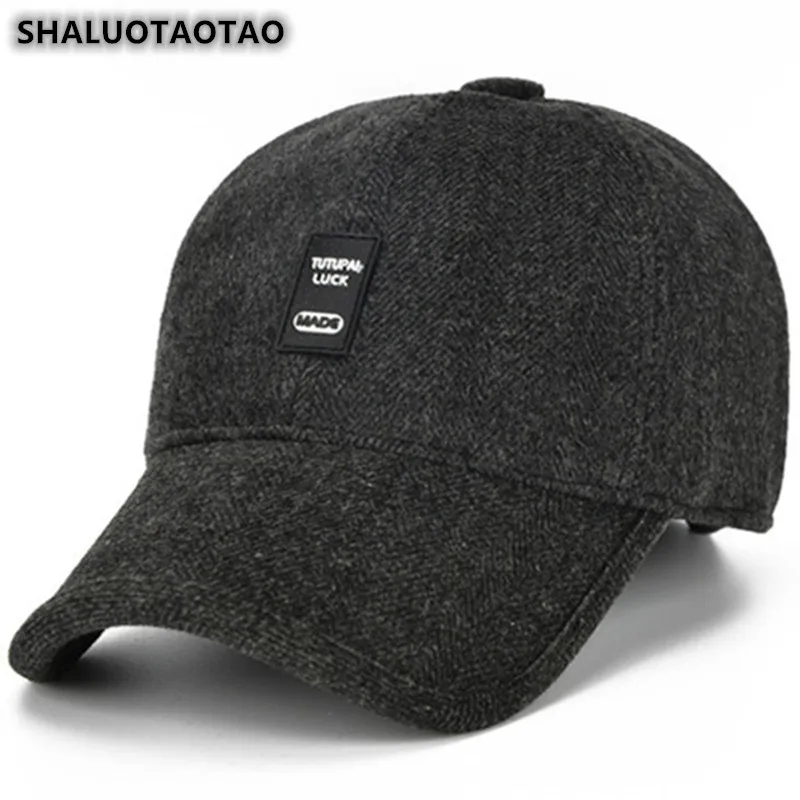 Качественная утепленная шерстяная бейсболка SHALUOTAOTAO для мужчин регулируемый