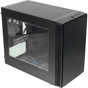 

Case Fractal design define Nano S Window black no PSU miniITX 4x120mm 3x140mm 2xUSB3. 0 audio Bott
