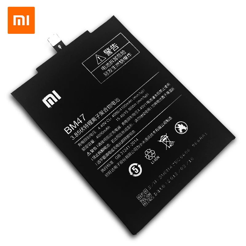 Аккумулятор для телефона Xiaomi BM47 для Xiaomi Redmi 3S 3X Redmi 4X Redmi 3/3pro, высококачественные сменные батареи 4100 мАч