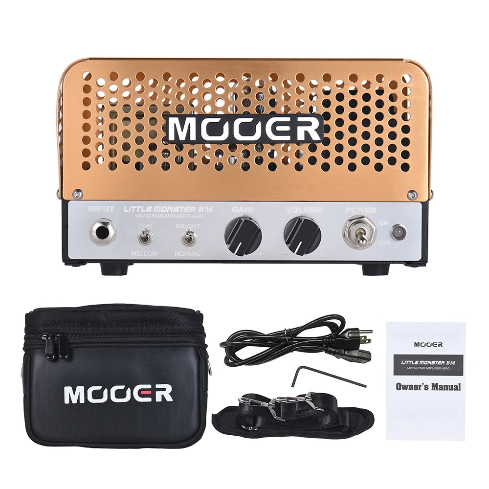 MOOER LITTLE MONSTER Mini 5W все-труба гитара Amp головка усилителя ECC83(12AX7) ECC81(12AT7) 6V6GT для 8Ω/16Ω динамика