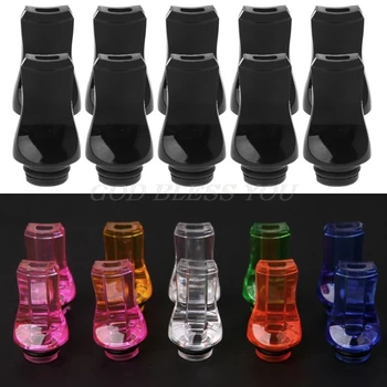 

10 Pcs/Lot 510 Drip Tip Flat Plastic Mouthpiece For Atomizer E-Cigarette Vape