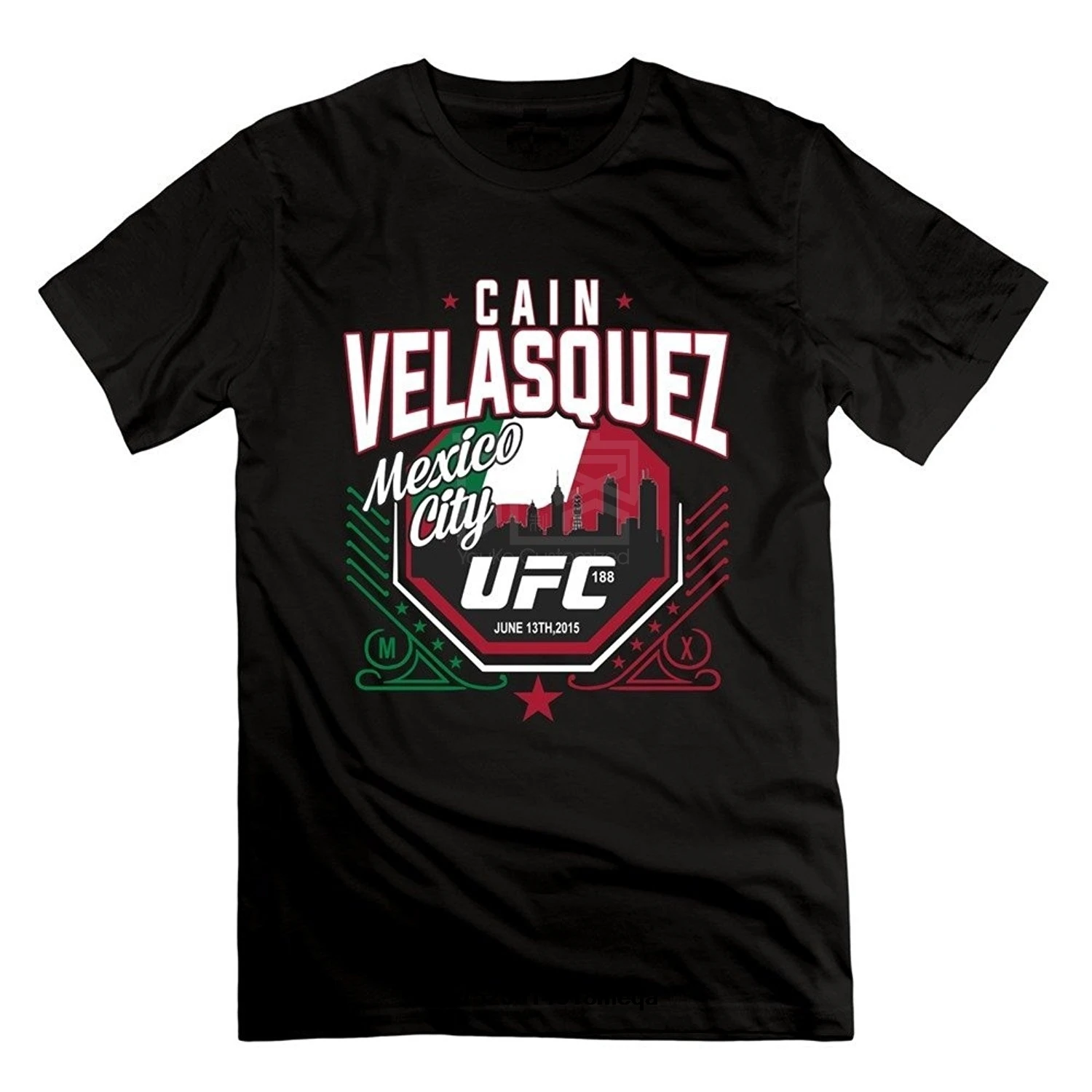 Футболка мужская CAIN VELASQUEZ 188 Мехико футболка Летняя модная футболка с принтом