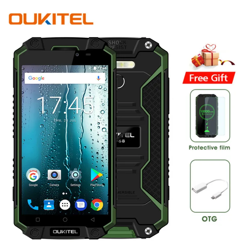 (24 часа доставка) Oukitel K10000 Max 10000mAH IP68 Водонепроницаемый 3GB + 32GB 5 &quotAndroid 7 0