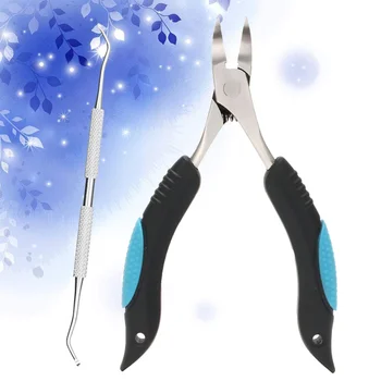 

2 in 1 Set Toenail Nipper and Nail Groove Pick Unguium Clamp Nail Pliers Dead Skin Scissor Toe Nail Clipper Manicure Pedicure To