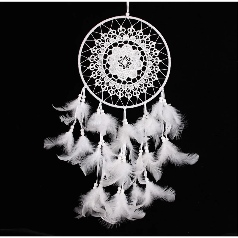Handmade Big Large Metal Ring Circle Indian Style Hanging Dream Catchers Christmas Home Decor Ornaments Girls Kids Present Gifts
