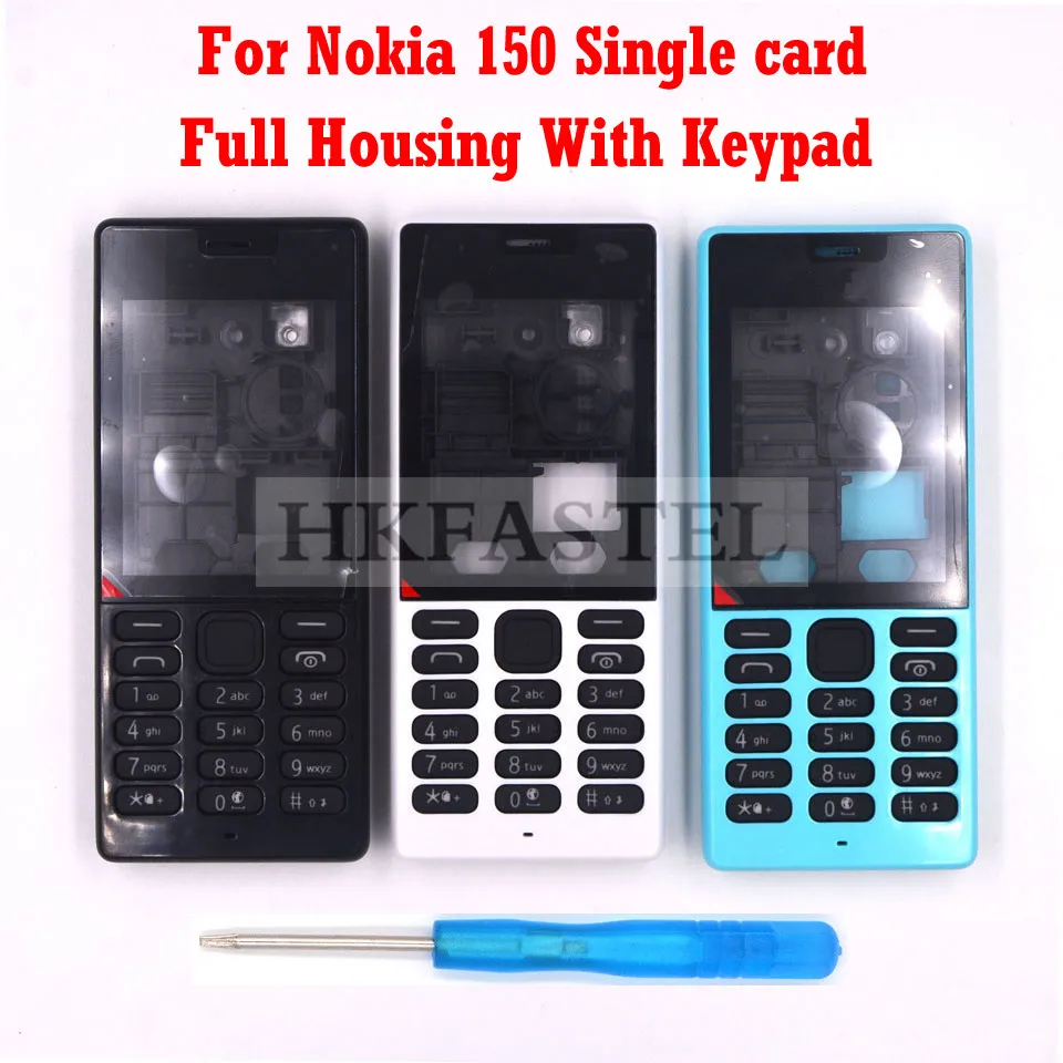 Hkfatel Высококачественная клавиатура корпуса для Nokia 150 с одной картой новый