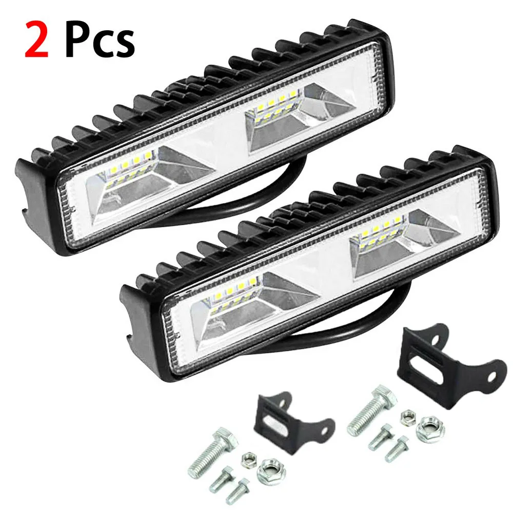 

2pcs 18W Light Bar/Work Light Spotlight Car LED Light Bar for Truck Driving Jeep Offroad Boat Car SUV ATV Driving Fog Lamp