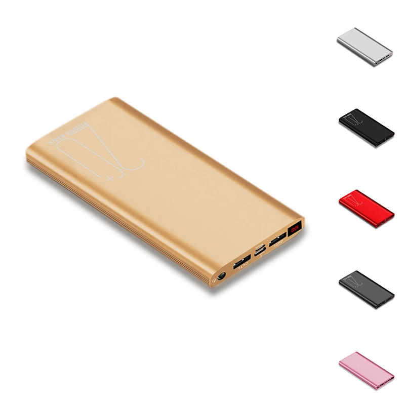 20000 мАч Power Bank ультра тонкий Внешняя батарея зарядное устройство повербанк для