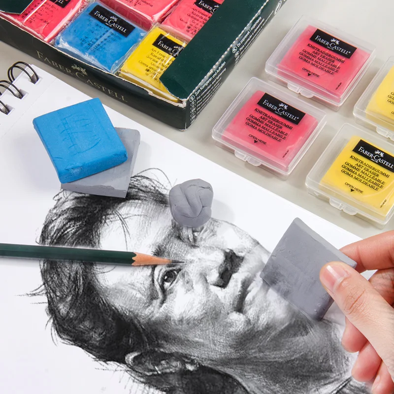 LifeMaster Faber Castell красочный/серый разминаемый ластик для угольных карандашей художественная мягкая глина для моделирования Нетоксичная 127120