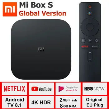 

Xiaomi Mi Box S 4K TV Box Cortex-A53 Quad Core 64 bit Mali-450 1000Mbp Android 8.1 2GB+8GB HDMI2.0 2.4G/5.8G WiFi BT4.2 Latest