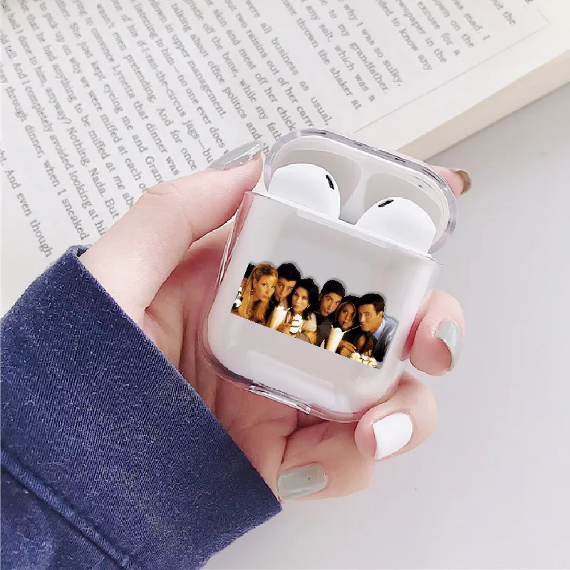 Tv Friends чехол для наушников для Apple iPhone, зарядная коробка для AirPods Pro, жесткий прозрачный защитный чехол, аксессуары