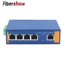 5 Порты и разъёмы Промышленный Коммутатор для интернет-сети 10/100/1000 м сигнал усиления DIN Rail Тип