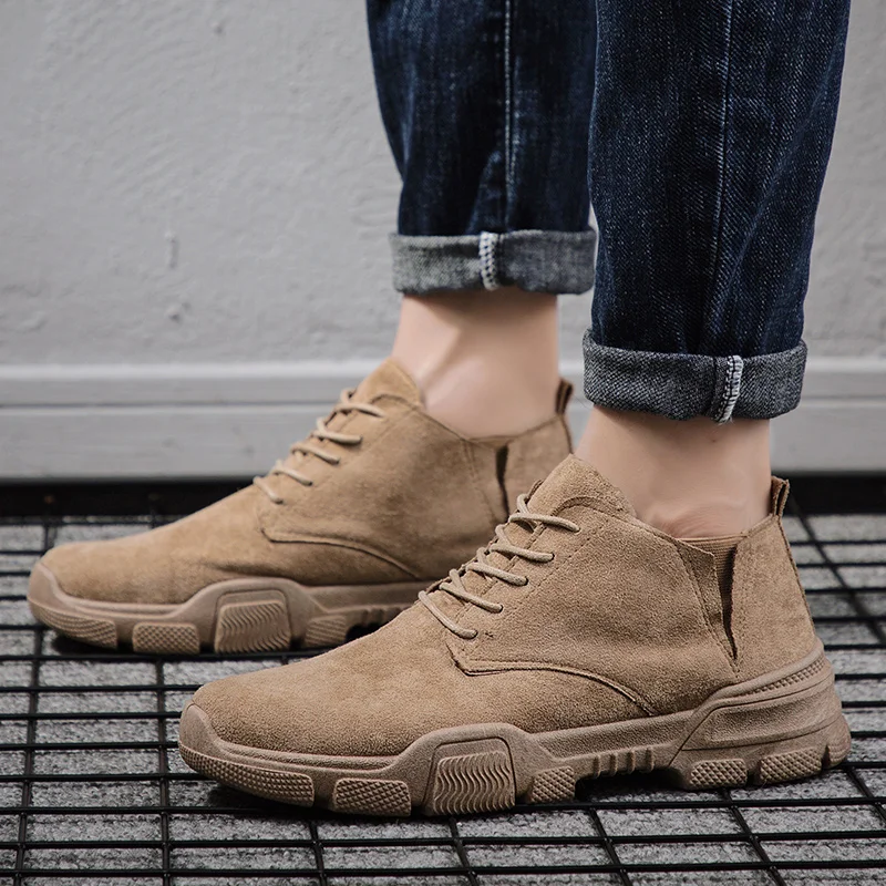 Зимние мужские ботинки; модные удобные ботинки Martin; botas hombre; износостойкая нескользящая обувь в британском стиле; Прямая поставка; AODLEE