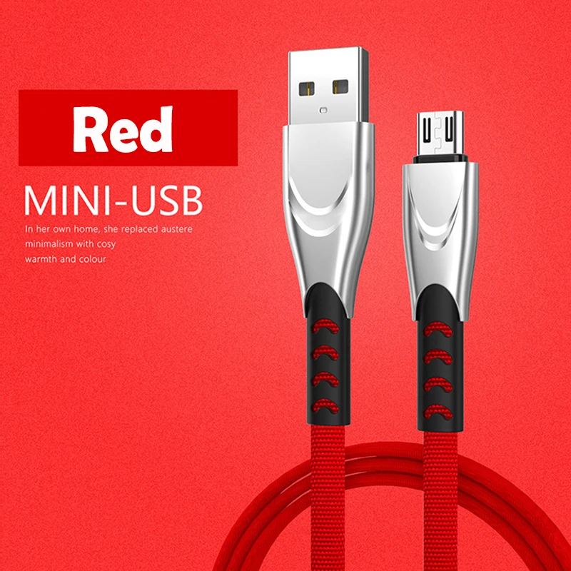 Micro USB кабель 5A Быстрая зарядка зарядное устройство для iphone 11 pro max 6 6s 7 8 plus x xs xr s8 s9 s10 plus Android USB Дата-кабель для телефона - Цвет: Red
